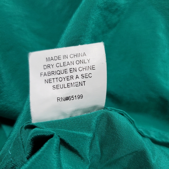 Elizabeth and James Green Silk Blouse - Picture 7 of 7